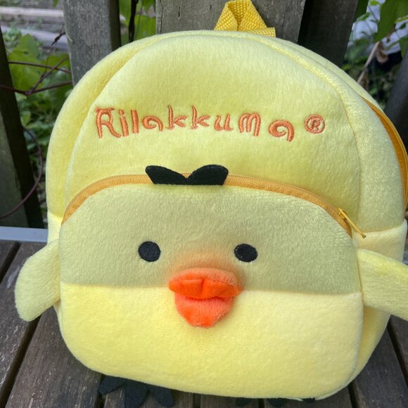 Rilakkuma Yellow Duck Mini Backpack 9" x 9" - Picture 1 of 5